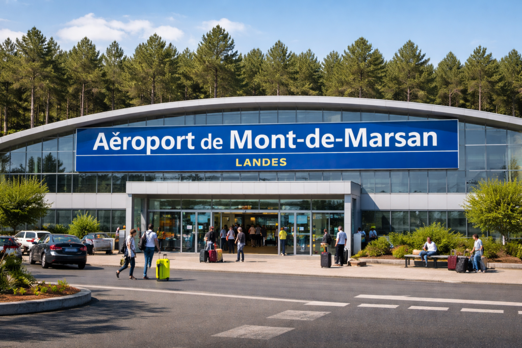Mairie de mont de marsan rend visite à l'aéroport